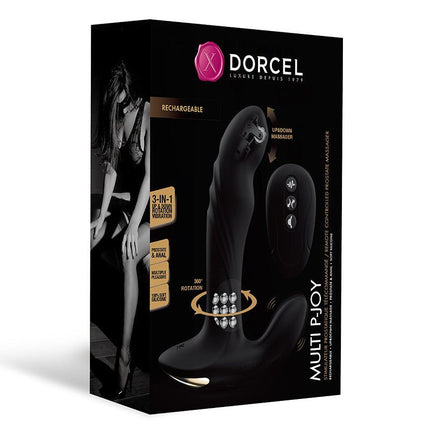 Dorcel Roterende Prostaat Massager met afstandsbediening MULTI P-JOY - zwart-Erotiekvoordeel.nl