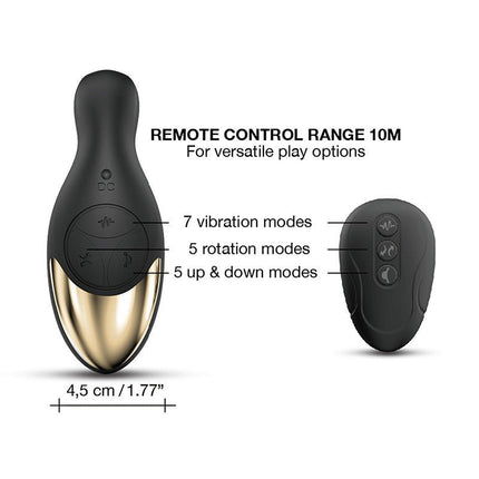 Dorcel Roterende Prostaat Massager met afstandsbediening MULTI P-JOY - zwart-Erotiekvoordeel.nl