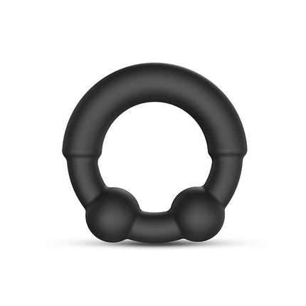 Dorcel Siliconen Cockring met Stimulerende Metalen Kogeltjes - zwart - Erotiekvoordeel.nl