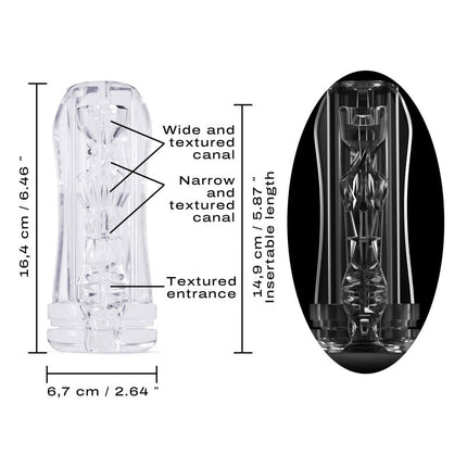 Dorcel Stroker / Sleeve voor Masturbator DEEP BLOW MULTI SENSATION - transparant-Erotiekvoordeel.nl