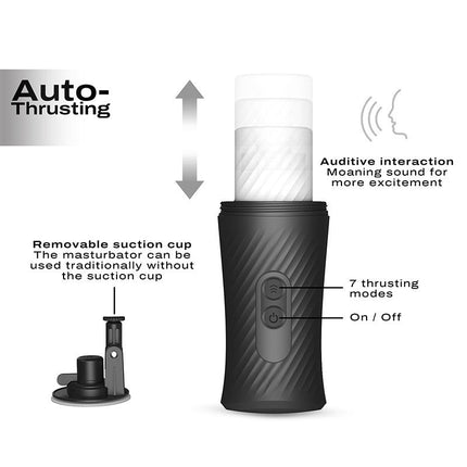 Dorcel THRUST BLOW Automatische Stotende Masturbator - zwart-Erotiekvoordeel.nl