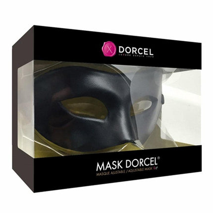 Dorcel - Verstelbaar Eyes Wide Shut Masker kunstleer - Zwart-Erotiekvoordeel.nl