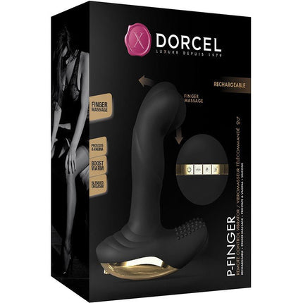 Dorcel Verwarmende Prostaat Vibrator P-FINGER met afstandsbediening - zwart - Erotiekvoordeel.nl