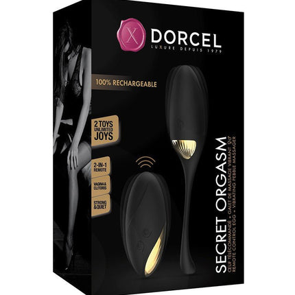 Dorcel Vibrerend Eitje SECRET ORGASM met afstandsbediening - zwart - Erotiekvoordeel.nl