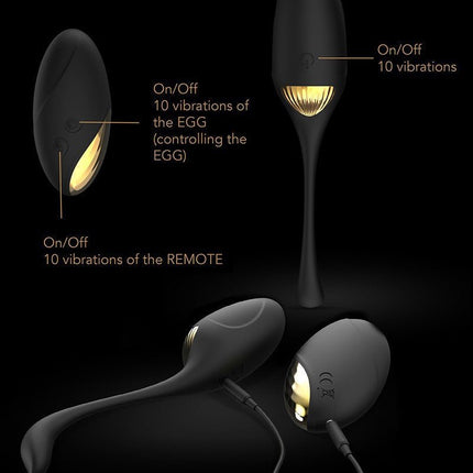 Dorcel Vibrerend Eitje SECRET ORGASM met afstandsbediening - zwart - Erotiekvoordeel.nl