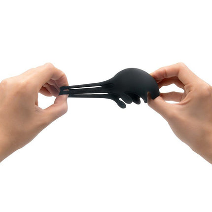 Dorcel Vibrerende Cockring en Testikel Stimulator FUN BAG - zwart - Erotiekvoordeel.nl