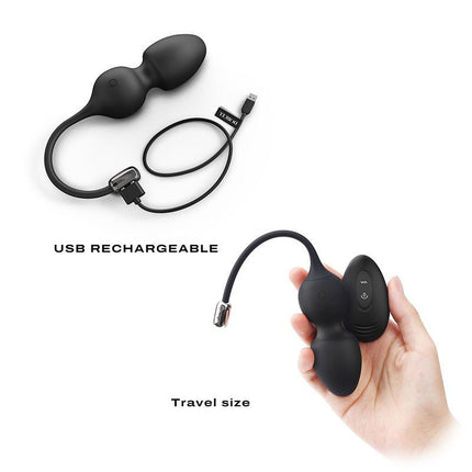 Dorcel Vibrerende Kegel Balls met afstandsbediening LOVE BALLS - zwart-Erotiekvoordeel.nl