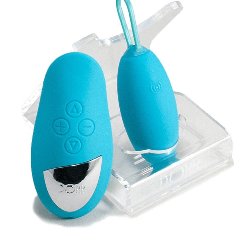 Dorr Spot vibrerend Eitje plus Oplegvibrator - turquoise - Erotiekvoordeel.nl
