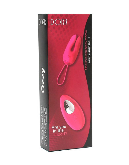 Dorr rabbit vibrerend eitje + opleg vibrator OZZY - roze - Erotiekvoordeel.nl