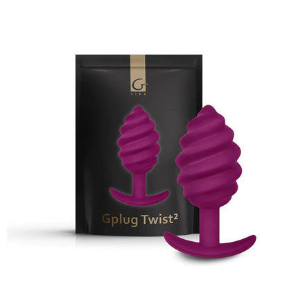 G-Vibe G-plug Twist Buttplug - paars-Erotiekvoordeel.nl