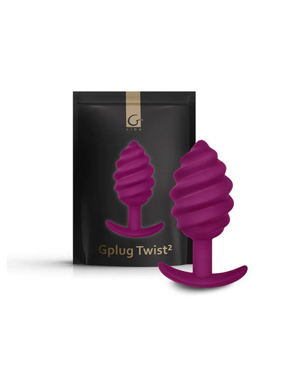 G-Vibe G-plug Twist Buttplug - paars-Erotiekvoordeel.nl