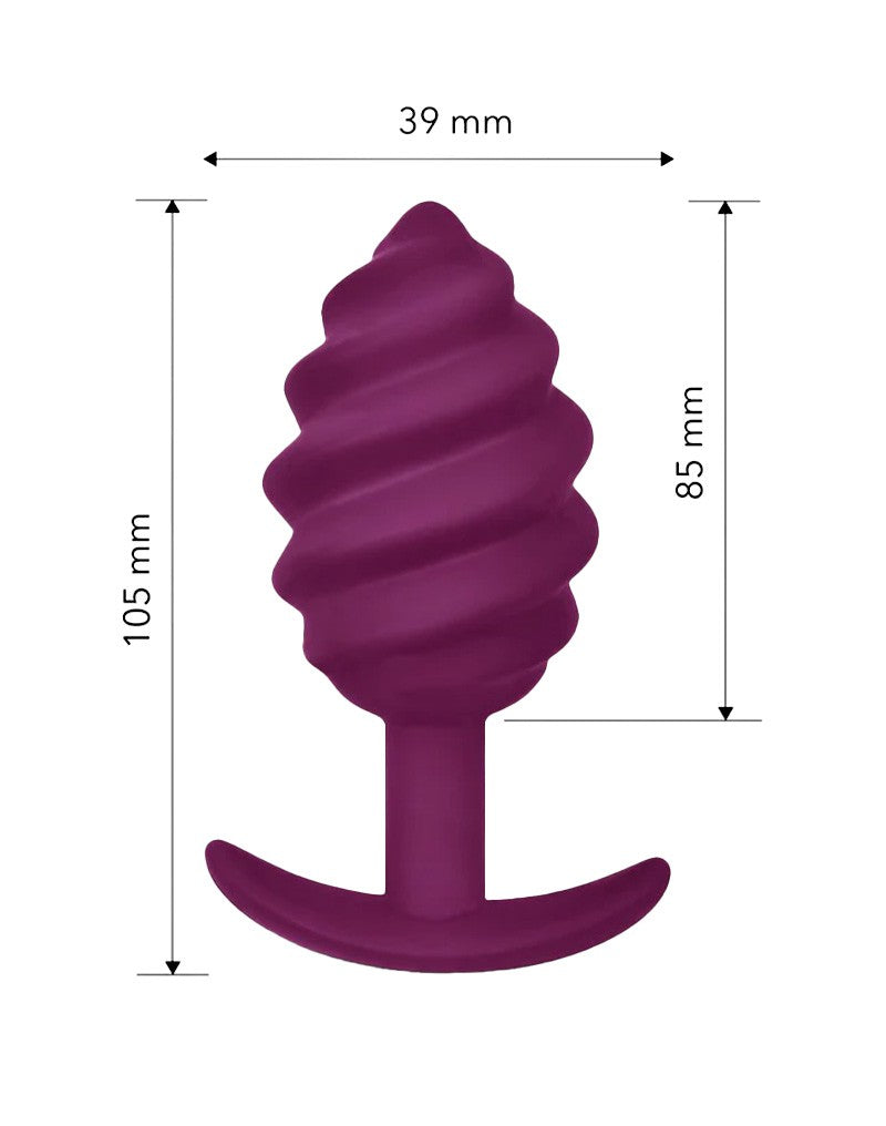 G-Vibe G-plug Twist Buttplug - paars-Erotiekvoordeel.nl