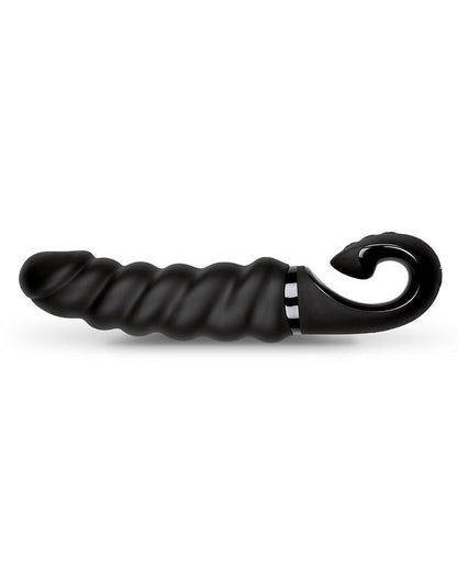G-Vibe - Gjack2 Geribbelde Bioskin Vibrator - Zwart-Erotiekvoordeel.nl