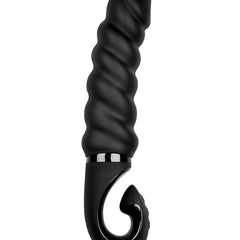 G-Vibe - Gjack2 Geribbelde Bioskin Vibrator - Zwart-Erotiekvoordeel.nl
