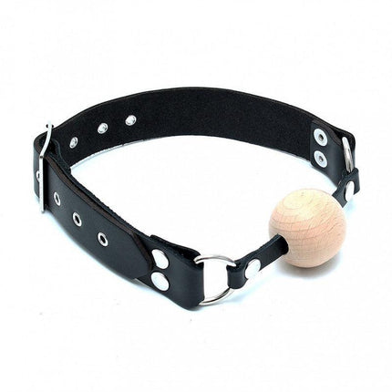 Gag met houten bal - Erotiekvoordeel.nl