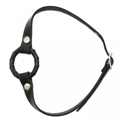 Gag met leren O-ring - Erotiekvoordeel.nl