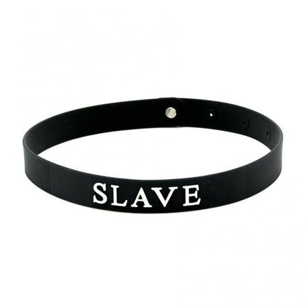 Halsbandje met tekst SLAVE - Erotiekvoordeel.nl