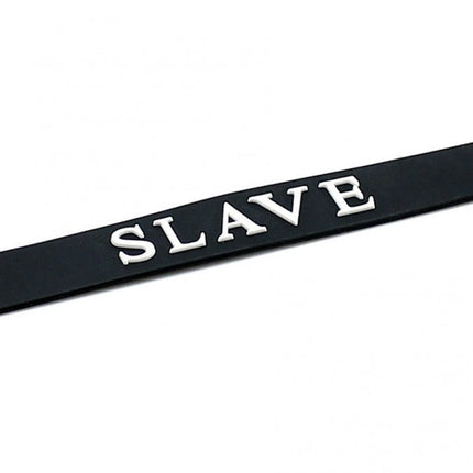 Halsbandje met tekst SLAVE - Erotiekvoordeel.nl