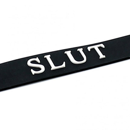 Halsbandje met tekst SLUT - Erotiekvoordeel.nl