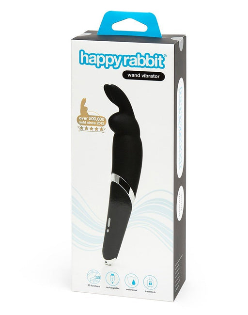Happy Rabbit Oplaadbare Wand Vibrator - zwart - Erotiekvoordeel.nl