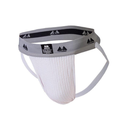 Jockstrap met elastische band 2 inch wit/grijs - Erotiekvoordeel.nl