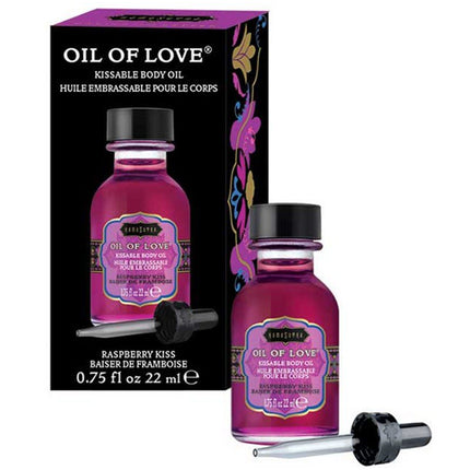 Kamasutra Oil of Love Raspberry Kiss - Erotiekvoordeel.nl