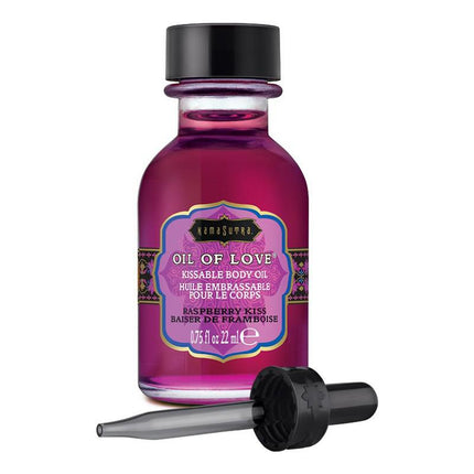 Kamasutra Oil of Love Raspberry Kiss - Erotiekvoordeel.nl