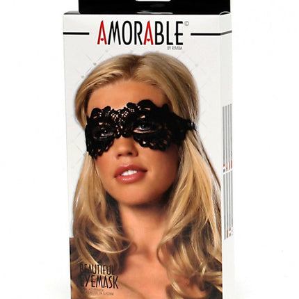 Kanten Oogmasker - zwart - Erotiekvoordeel.nl
