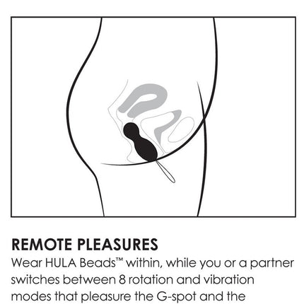 LELO Hula Beads Roterende en vibrerende vagina Balletjes- zw - Erotiekvoordeel.nl