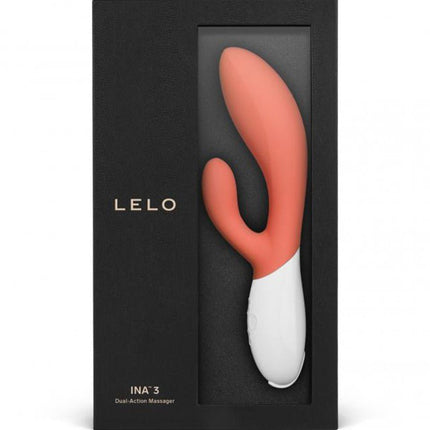 LELO Ina 3 Rabbit Vibrator - coral oranje-Erotiekvoordeel.nl