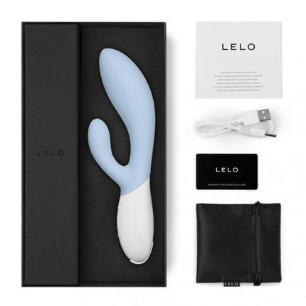 LELO Ina 3 Rabbit Vibrator - lichtblauw-Erotiekvoordeel.nl