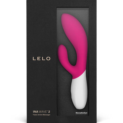 LELO Ina Wave 2 Rabbit Vibrator - fuchsia roze-Erotiekvoordeel.nl