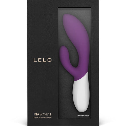 LELO Ina Wave 2 Rabbit Vibrator - plum paars-Erotiekvoordeel.nl
