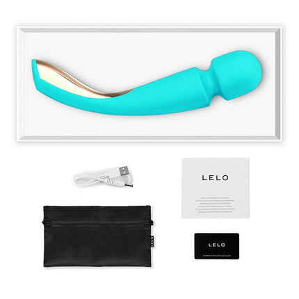 LELO Smart Wand Medium vibrator - turquoise-Erotiekvoordeel.nl