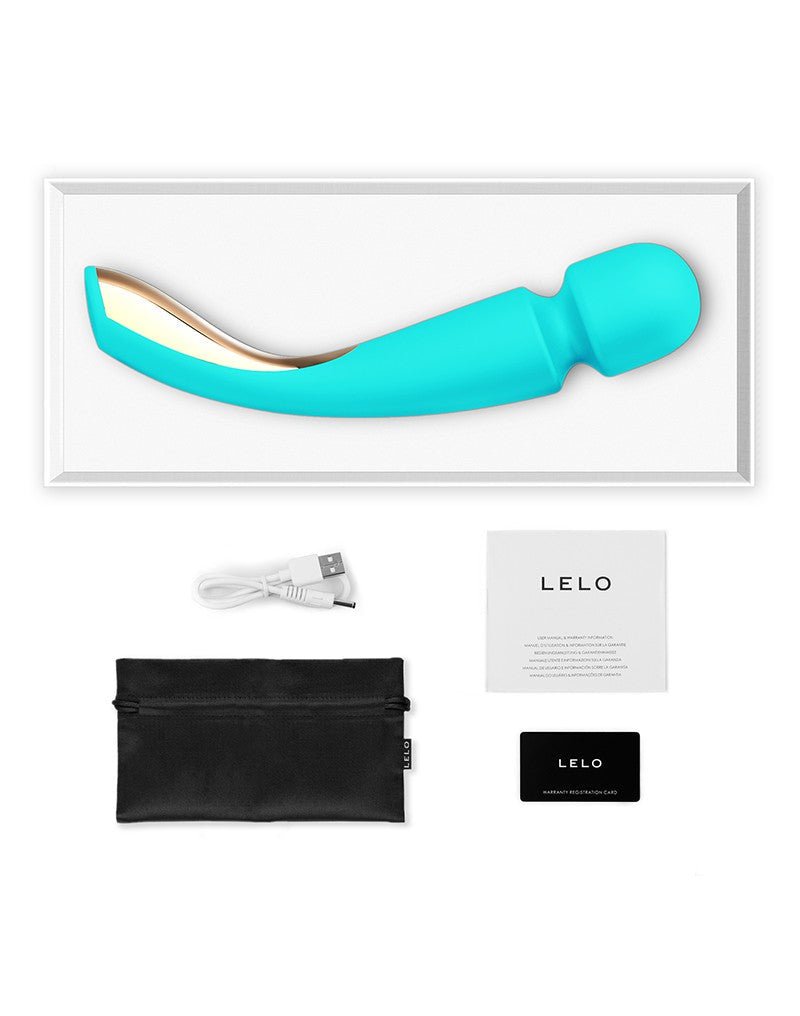 LELO Smart Wand Medium vibrator - turquoise-Erotiekvoordeel.nl