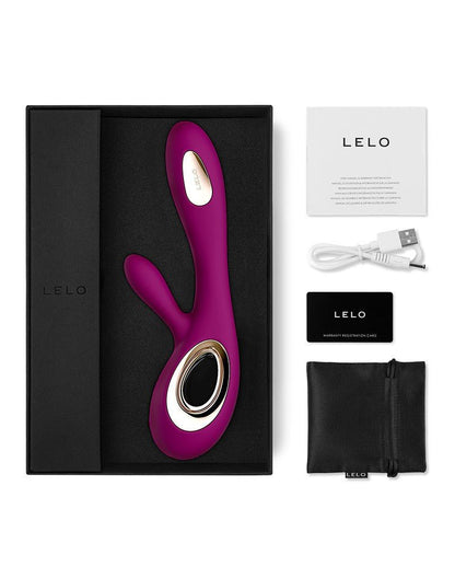 LELO Soraya Wave rabbit vibrator - diep roze - Erotiekvoordeel.nl