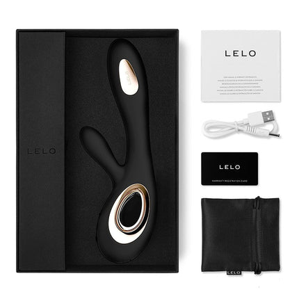 LELO Soraya Wave rabbit vibrator - zwart - Erotiekvoordeel.nl