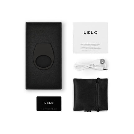 LELO - Tor 3 Vibrerende Cockring Voor Koppels met App Control - Zwart-Erotiekvoordeel.nl
