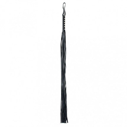 Leren flogger zweep met 12 strengen - 105 cm lang - Erotiekvoordeel.nl
