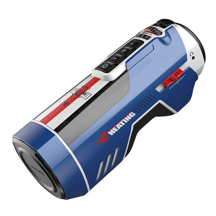 Leten SM Future Pro Super Masturbator stotend, verwarmend, met geluid, met droogfunctie - wit/blauw - Erotiekvoordeel.nl