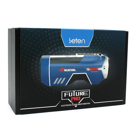 Leten SM Future Pro Super Masturbator stotend, verwarmend, met geluid, met droogfunctie - wit/blauw - Erotiekvoordeel.nl