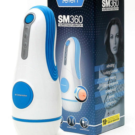 Leten SM360 Zuigende en Vibrerende Masturbator - Erotiekvoordeel.nl