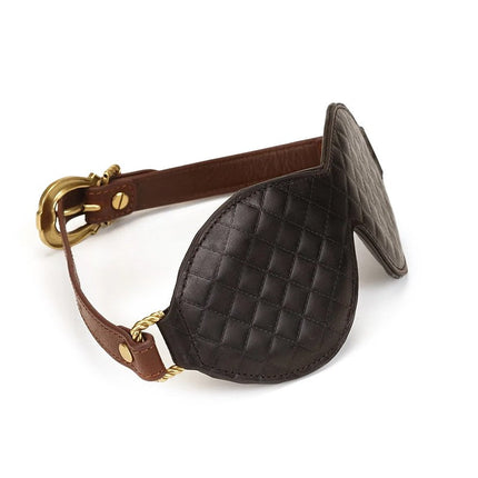 Liebe Seele - The Equestrian Leather Blindfold - Leren Blinddoek-Erotiekvoordeel.nl