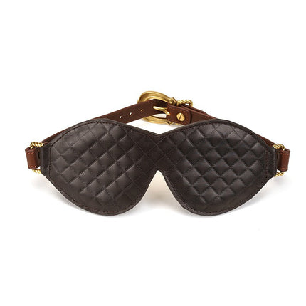 Liebe Seele - The Equestrian Leather Blindfold - Leren Blinddoek-Erotiekvoordeel.nl