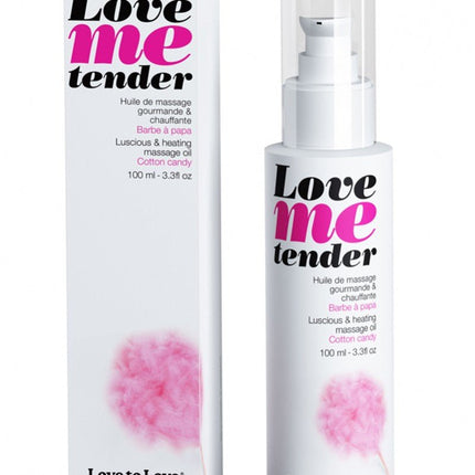 Love me Tender verwarmende Massageolie - Cotton Candy - Erotiekvoordeel.nl
