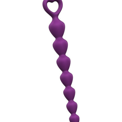 Love to Love Anaal Ketting met Hartvormig Handvat BING BANG - paars - maat S - Erotiekvoordeel.nl