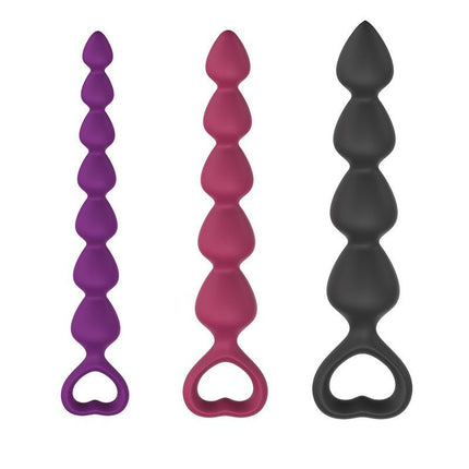 Love to Love Anaal Ketting met Hartvormig Handvat BING BANG - roze - maat M - Erotiekvoordeel.nl