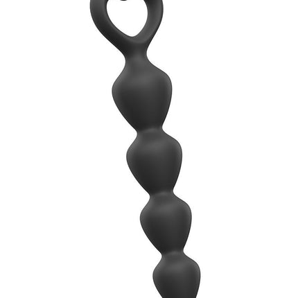 Love to Love Anaal Ketting met Hartvormig Handvat BING BANG - zwart - maat L - Erotiekvoordeel.nl