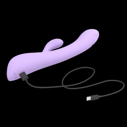 Love to Love BUNNY & CLYDE Rabbit Vibrator met "tapping" functie - lila-Erotiekvoordeel.nl