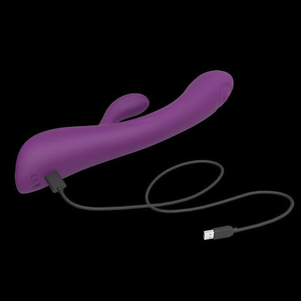 Love to Love BUNNY & CLYDE Rabbit Vibrator met "tapping" functie - paars-Erotiekvoordeel.nl